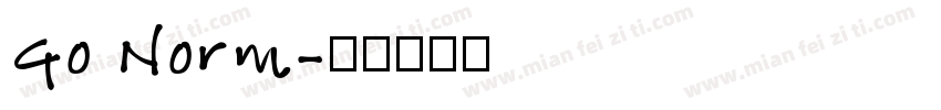Go Norm字体转换